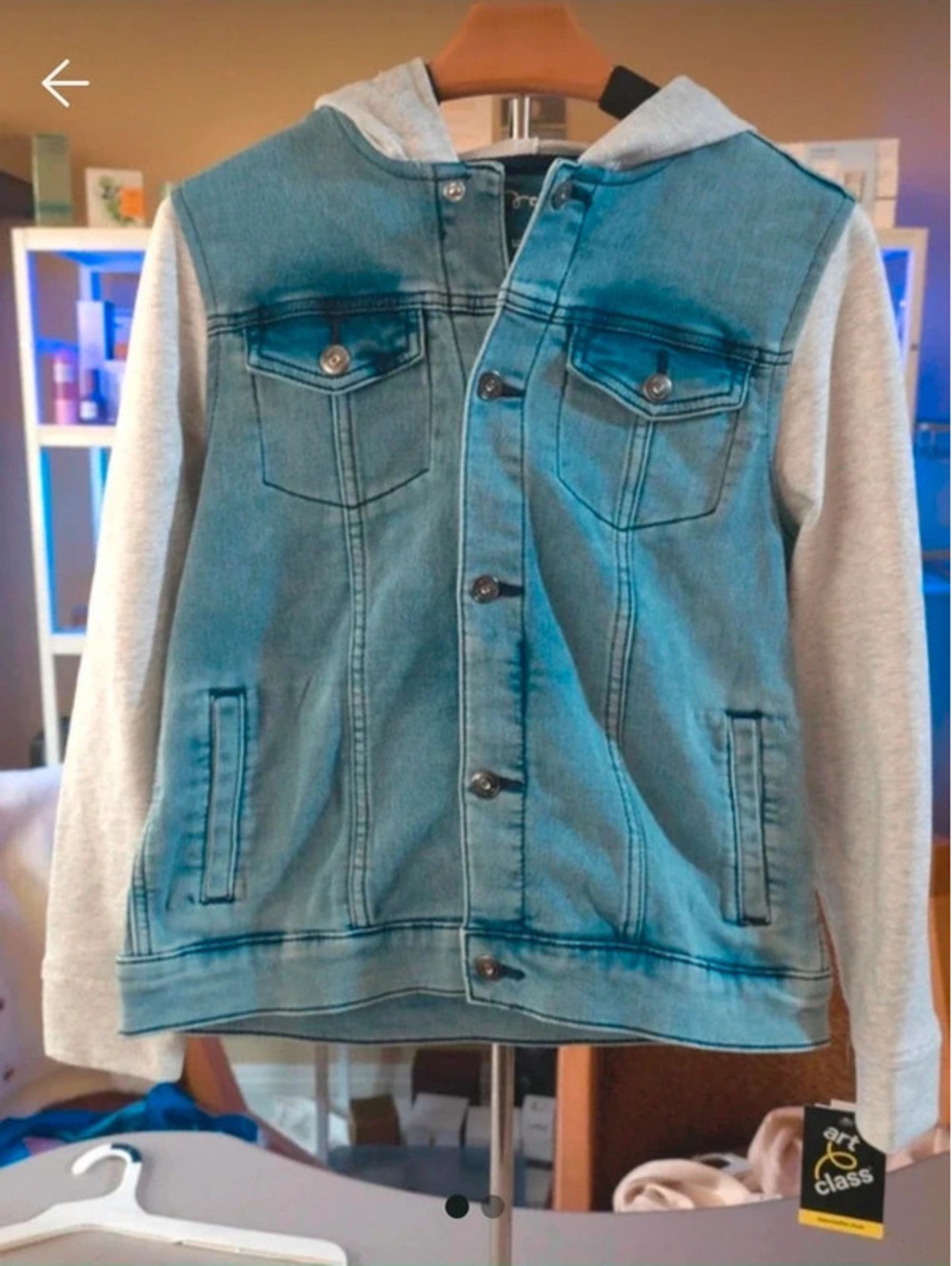 Kids Jean Jacket with Hood